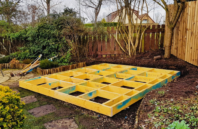 Garden Room Build in Spring Outside In Garden Rooms
